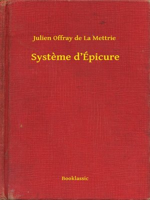 cover image of Système d'Épicure